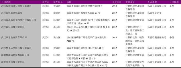 武汉市计算机软硬件零售公司名录2018版2537家